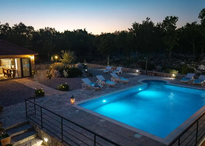 Lugareva With 52 Sqm Private Pool, 4 Bedrooms, 4 Bathrooms, Summer Kitchen, Traditional Environment, Playground