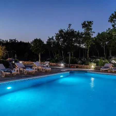 Villa Lugareva With 52 Sqm Private Pool, 4 Bedrooms, 4 Bathrooms, Summer Kitchen, Traditional Environment, Playground